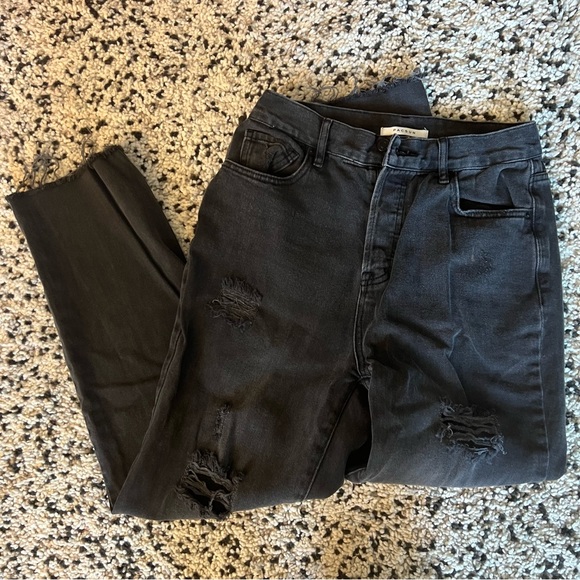 Pacsun High Waisted Ripped Straight Jean - Picture 1 of 3